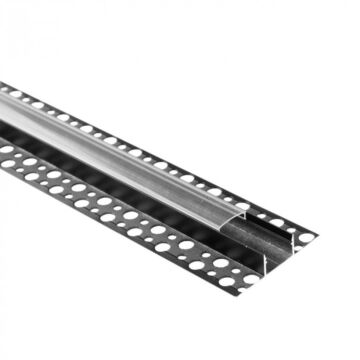 Profil do taśm LED GNS02 natynkowy czarny + klosz transparentny 2m Eco Light EC20965