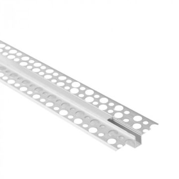 Profil do taśm LED GPW-02 podtynkowy anodowany + klosz mleczny 2m Eco Light EC20880