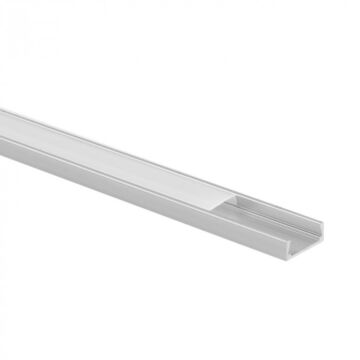 Profil do taśm LED N02 natynkowy anodowany + klosz mrożony 2m Eco Light EC20593