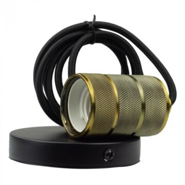 Oprawa wisząca lampa okrągła OSW-1 E27 60W żółta miedź Eco Light SZ61105