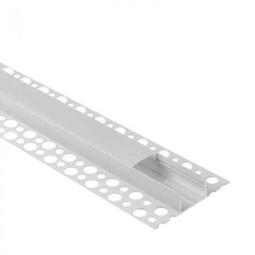 Profil do taśm LED GNS01 natynkowy biały + klosz mleczny 1m Eco Light EC20971
