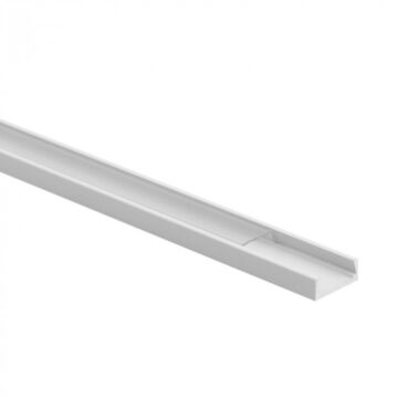 Profil do taśm LED N02 natynkowy biały + klosz transparentny 2m Eco Light EC20595