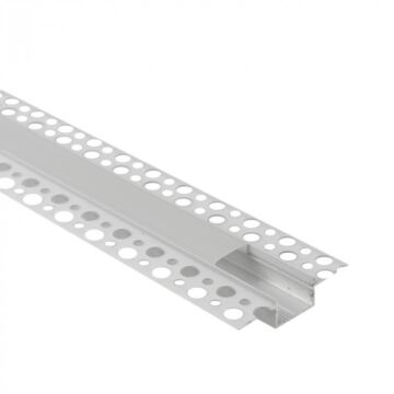 Profil do taśm LED GPS01 podtynkowy biały + klosz mrożony 1m Eco Light EC20953