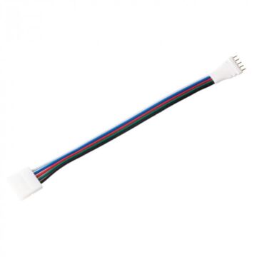 Złączka LED RGBW dwustronna PIN/złączka z przewodem 12mm Eco Light EC79635