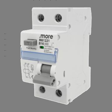 Wyłącznik różnicowo-nadprądowy RCBO AC 2P B 16A 30mA 4.5kA 230V/240V .MORE M61221