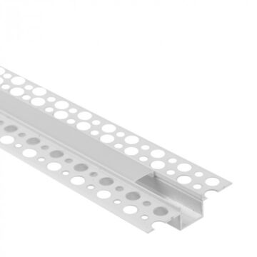 Profil do taśm LED GP-01 podtynkowy biały + klosz mrożony 1m Eco Light EC20925