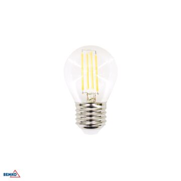 Żarówka LED dekoracyjna FILAMENT E27 6W 320° 4000K 750lm Bemko D86-FLB-E27-G45-060-4K