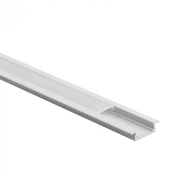 Profil do taśm LED P01 podtynkowy biały + klosz mleczny 1m Eco Light EC20907