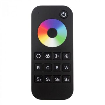 Pilot do sterownika taśm LED RGB/RGBW RT4 RF 1-strefowy dotykowy czarny Eco Light EC61326