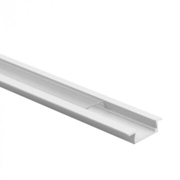 Profil do taśm LED P01 podtynkowy biały + klosz transparentny 1m Eco Light EC20908