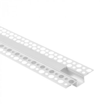Profil do taśm LED GP-01 podtynkowy biały + klosz mleczny 1m Eco Light EC20923