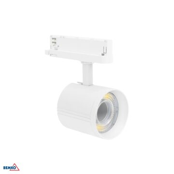 Oprawa reflektor VASKO GU10 lampa na szynoprzewód 40W biała Bemko C40-VSK-3F-040WH-4K