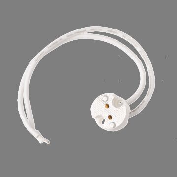 Oprawka ceramiczna gniazdo przyłączeniowe MR16/G5,3/G4 biała Eco Light EC79638