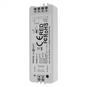 Sterownik do taśm LED V1 MONO ściemniacz z pilotem RF 8A 5-36V DC 40-288W biały Eco Light EC61308
