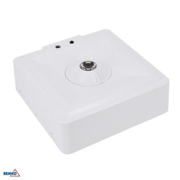 Oprawa awaryjna LED natynkowa SKALER 3W 6000K 161lm 2h IP40 biała Luxmena C91-SKL-S-3SO-AT2H-CNBOP