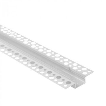 Profil do taśm LED GPS01 podtynkowy biały + klosz transparentny 1m Eco Light EC20952