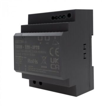Zasilacz LED na szynę DIN PREMIUM 100W 12V 8,33A IP20 Eco Light EC61284