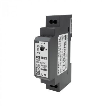 Zasilacz LED na szynę DIN PREMIUM 15W 24V 0,62A IP20 Eco Light EC61033