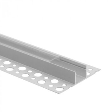 Profil do taśm LED GN02 natynkowy biały + klosz transparentny 2m Eco Light EC20655