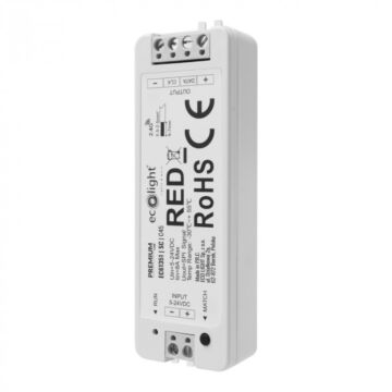 Sterownik do taśm LED SC RF DIGITAL IC RGB/RGBW 8A 5-24V DC 40W/96W/192W biały Eco Light EC61351