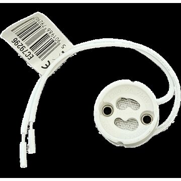 Oprawka ceramiczna gniazdo przyłączeniowe GU10 biała Eco Light EC79296
