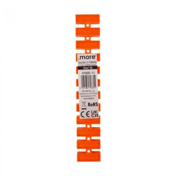 Listwa zaciskowa śrubowa 12-torowa 4mm2 6A 400V pomarańczowa .MORE M79685