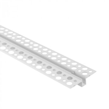 Profil do taśm LED GPW01 podtynkowy biały + klosz transparentny 1m Eco Light EC20894
