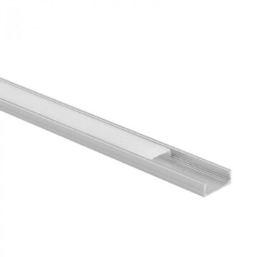 Profil do taśm LED N02 natynkowy anodowany + klosz mleczny 2m Eco Light EC20591