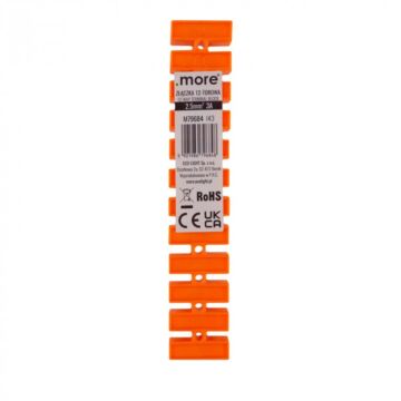 Listwa zaciskowa śrubowa 12-torowa 2,5mm2 3A 400V pomarańczowa .MORE M79684