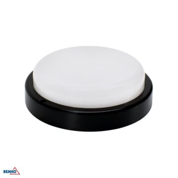 Oprawa hermetyczna LED KANLO cz. ruchu 12W 4000K 1150lm 120° IP54 czarny Bemko C45-KAN2-12-BLR-4K-MS