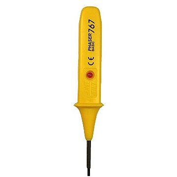 Próbnik tester napięcia 60-500V 150mm FAZER 767 dioda LED żółty .MORE M00001