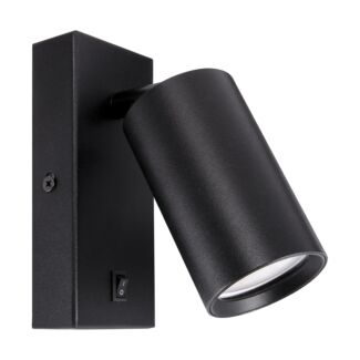 Oprawa lampa ścienna DARIA GU10 kinkiet reflektor 35W czarna STRUHM 04094