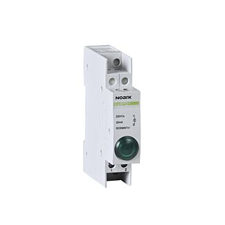 Lampka sygnalizacyjna kontrolna LED pojedyncza zielona 230V 1P 1F NOARK 102443