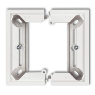 Adapter natynkowy pojedynczy składany puszka do ramek biała DECO/MINI Karlik DPU-1