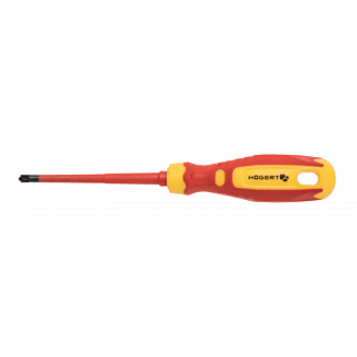 Wkrętak płasko-krzyżowy do bezpieczników izolowany PZ1/SL5 100mm 1000V czerwono-żółty Hogert HT1S976