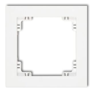 Ramka pojedyncza pion/poziom biała Karlik DECO DR-1