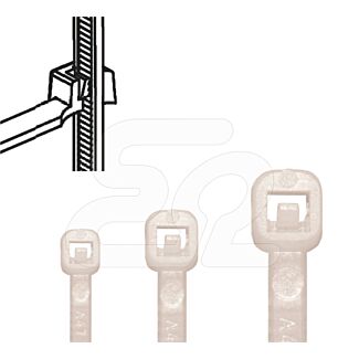 Opaska kablowa zaciskowa trytytka 450x7,6mm biała 100szt TK45/8 ERGOM E01TK-01010102301