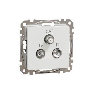 Gniazdo antenowe R/TV/SAT końcowe 4dB białe, Sedna Design & Elements, Schneider Electric, SDD111481