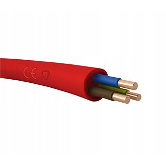 Przewód ognioodporny HLGs 3x1,5mm2 500V czerwony - 1m