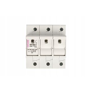 Rozłącznik bezpiecznikowy 3P 63A 400V do wkładek D02 ETI Polam 002271004