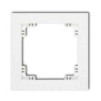Ramka pojedyncza pion/poziom biały mat Karlik DECO 25DR-1