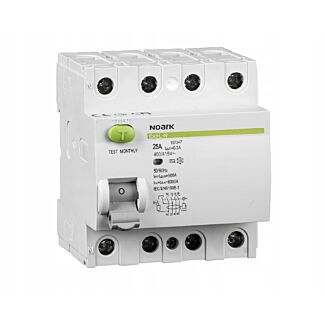 Wyłącznik różnicowoprądowy RCCB AC 4P 25A 30mA 6kA Ex9L-N NOARK 108331