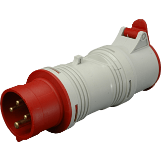 Przejściówka siłowa adapter zmiany fazy 16A 4P IP44 szary/czerwony RA 1643 SEZ 104753