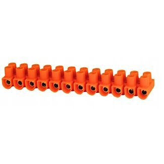 Listwa zaciskowa śrubowa LTF 12-torowa 4mm2 32A 450V pomarańczowa SIMET 21310008