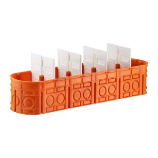 Puszka podtynkowa pięciokrotna głęboka multi 5x60mm 354x71x63 pomarańczowa M5x60F SIMET 33172008