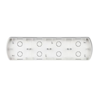 Adapter natynkowy poczwórny podstawowy puszka do ramek biała TREND Karlik PTH-4