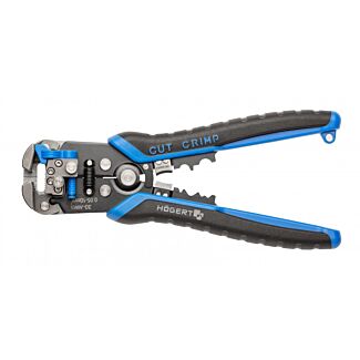 Ściągacz izolacji automatyczny boczny 0.2-10mm2 210mm niebieski Hogert HT1P182