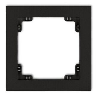 Ramka pojedyncza pion/poziom czarny mat Karlik DECO 12DR-1