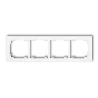 Ramka poczwórna pion/poziom biała Karlik DECO DR-4