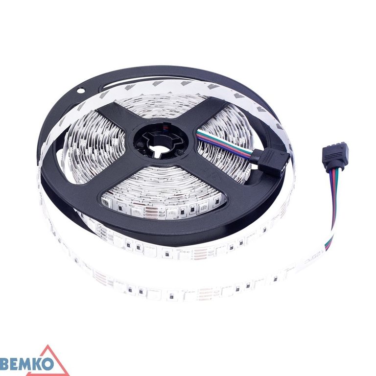 Taśma LED Bemko D87-LS-5050-300-IP65-ZRGB — zwinięta na szpuli